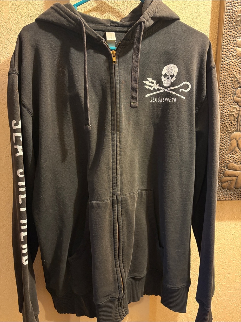 Sea Shepherd Conservation Wear Zip-Up Hoodie-Well Loved